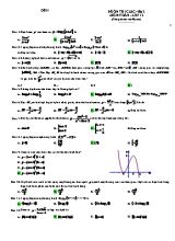 Đề ôn thi môn Toán Lớp 12 lần 2 - Đề 01 (Kèm đáp án)